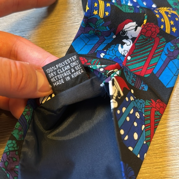 Vintage Christmas Snoopy Necktie / 90s / Peanuts - Picture 5 of 6